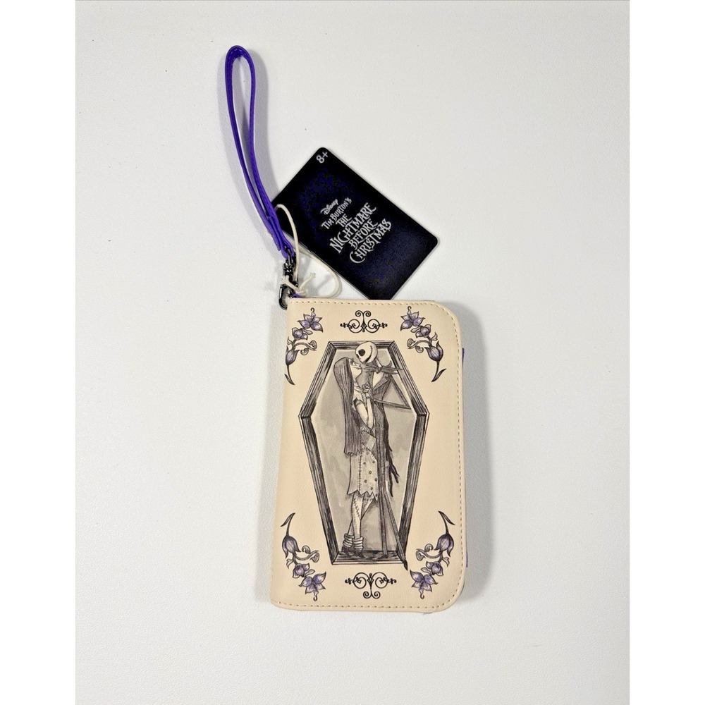 Loungefly Nightmare Before Christmas Jack Sally Coffin Tech Wallet